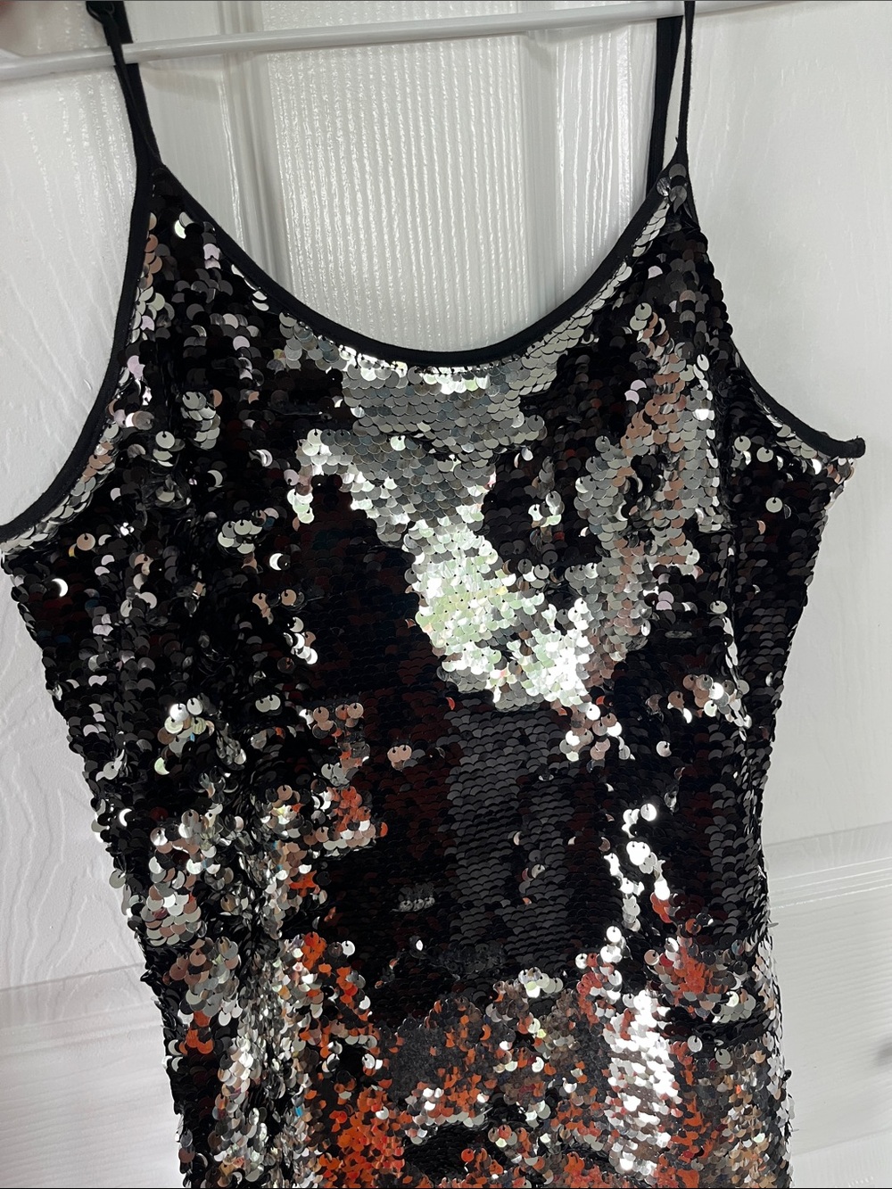 Chris & Carol Black and Silver Sequin Mini Dress - Picture 5 of 6
